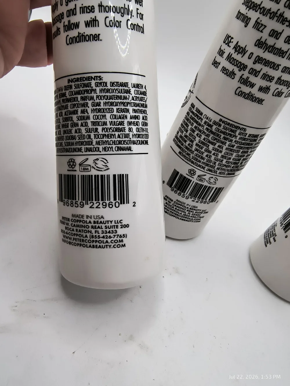 Peter Coppola Legacy Keratin Travel 2 Shampoo & 1 Conditioner 3oz Each